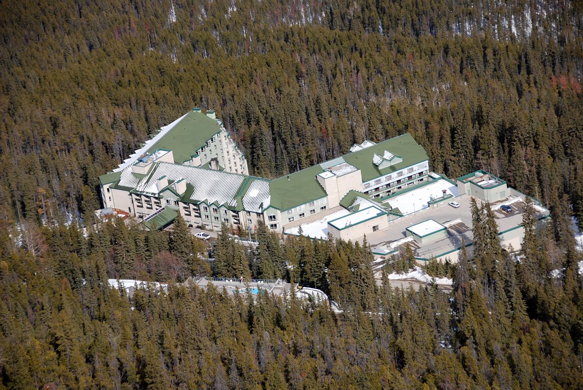 04 Rimrock Resort Hotel From Banff Gondola in Winter